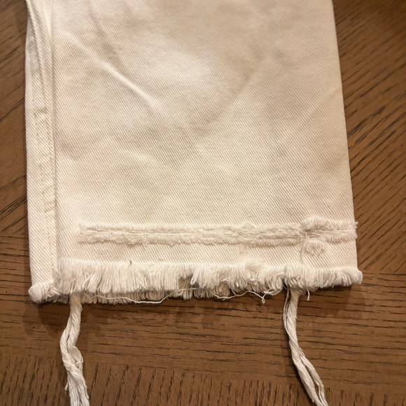 Vervet by Flying Monkey two-tone, high-rise, distressed straight-leg denim jean - Picture 9 of 13